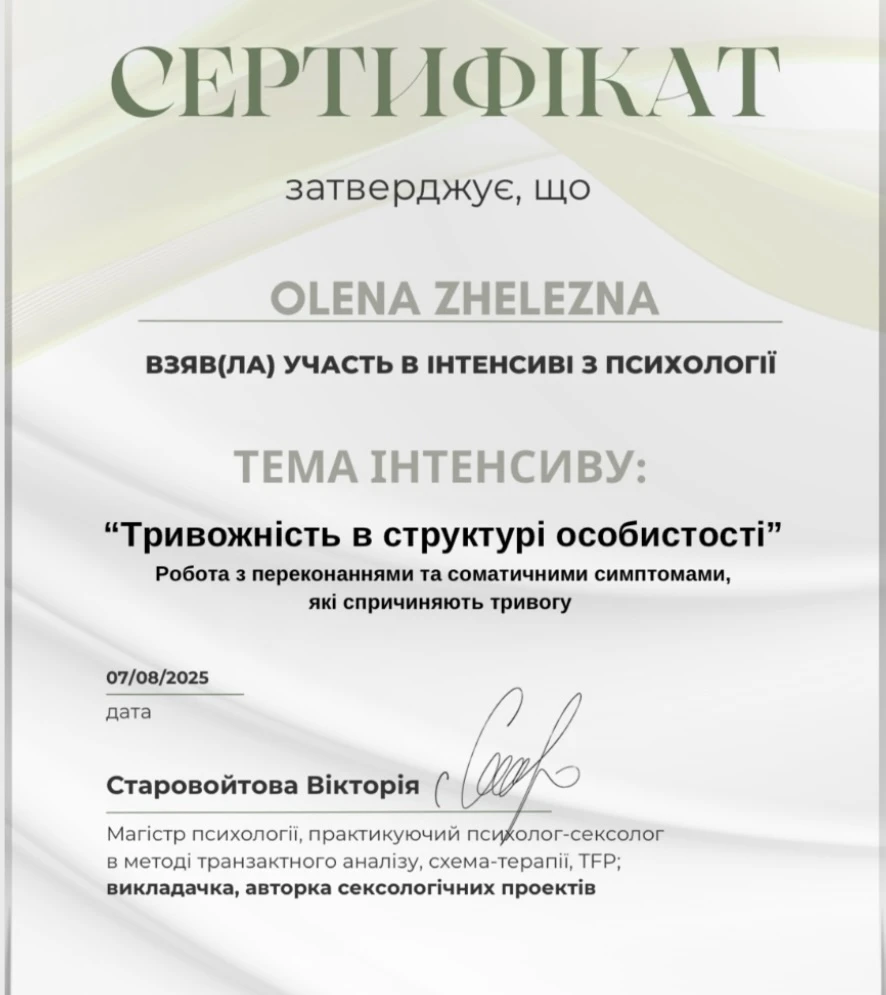Железная Елена Николаевна