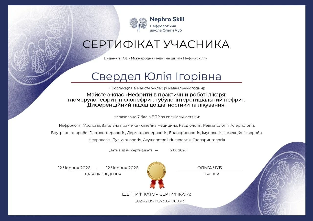 Свердел Юлия Игоревна
